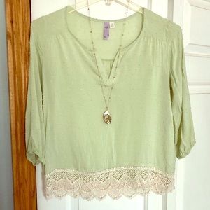 Ayla Lace Bottom Blouse